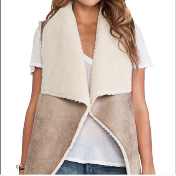 Velvet by Graham & Spencer Jackets & Coats | Nwt Velvet Graham Spencer Faux Sherpa Drape Vest 